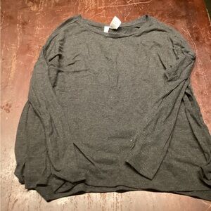 Women's Gray Crew Neck Sweater